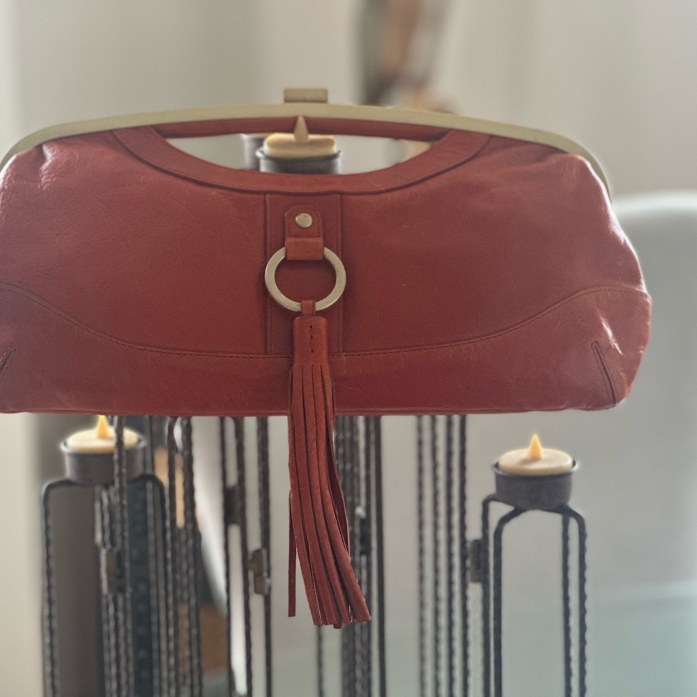 Stylish Latico NJ Orange 
 Real Leather Clutch - Picture 12 of 15